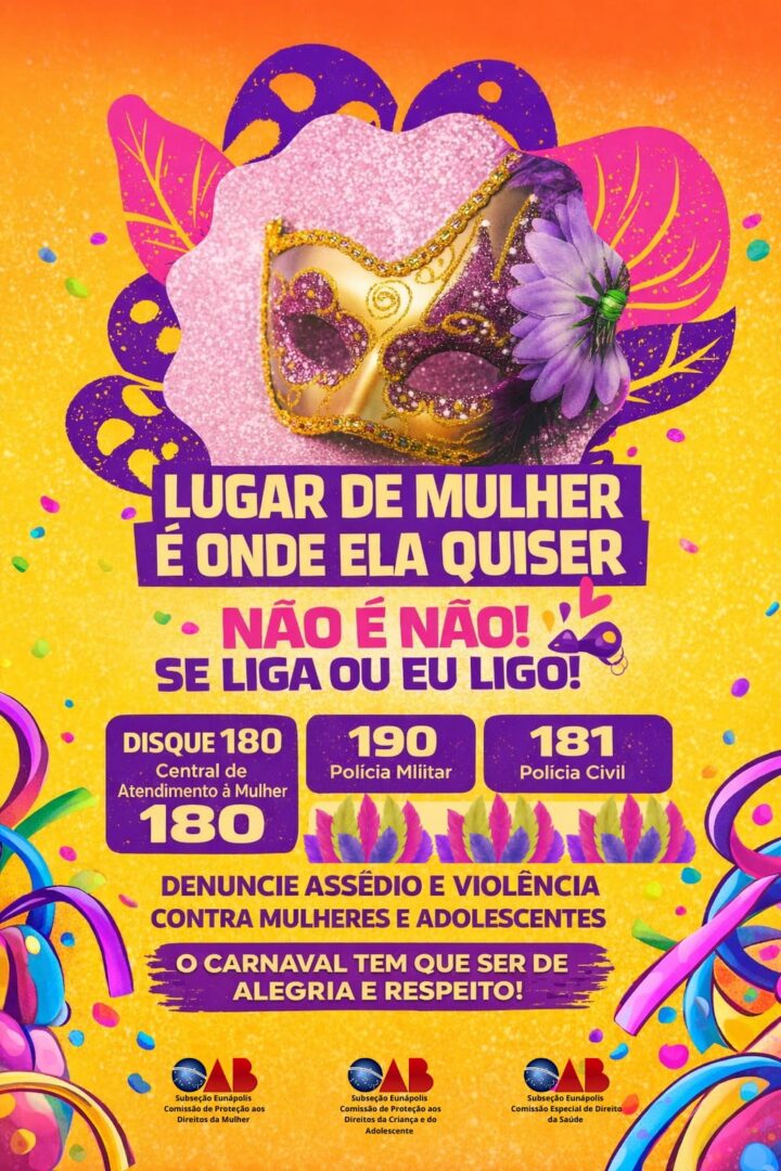 🎭💜 Carnaval é alegria, mas acima de tudo é RESPEITO!
