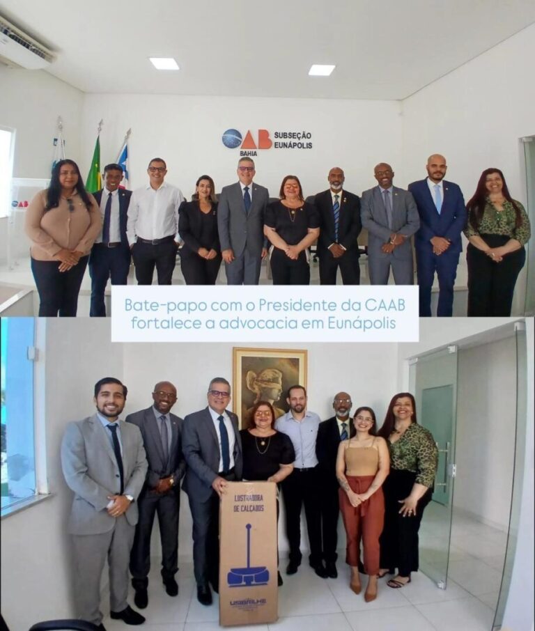 Bate-papo com o Presidente da CAAB fortalece a advocacia em Eunápolis.