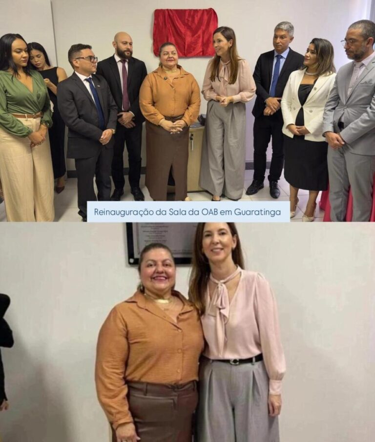 📍Reinauguração da Sala da OAB em Guaratinga fortalece a advocacia local.