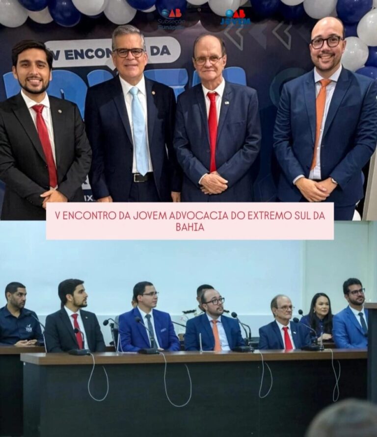 V Encontro da Jovem Advocacia do Extremo Sul da Bahia.